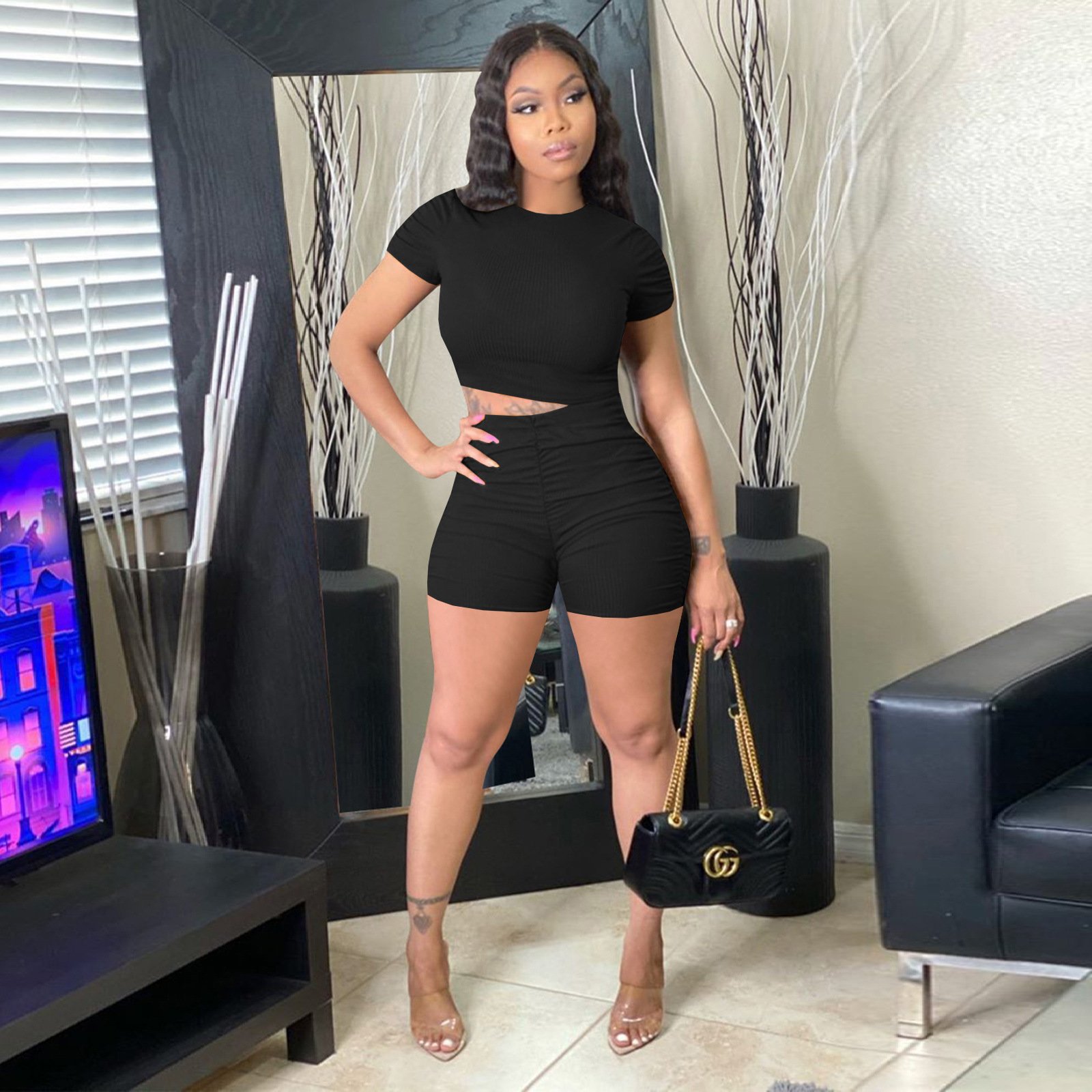 Conjunto de short y blusa